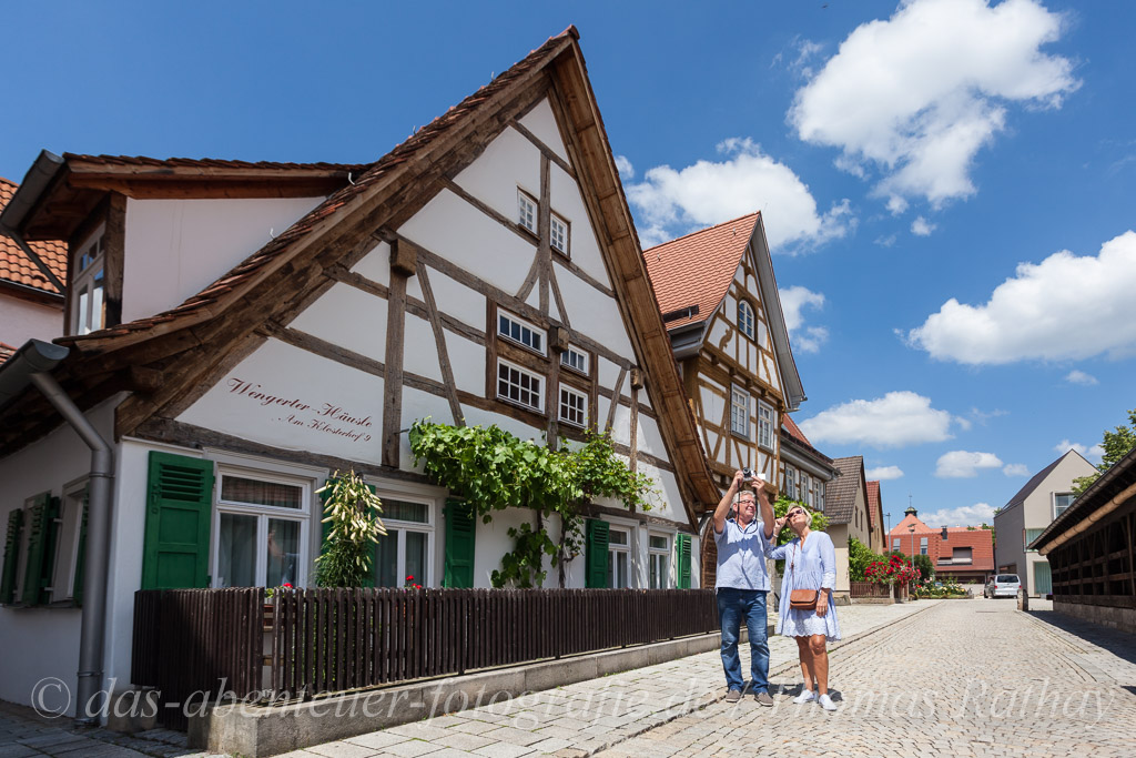 Fotografierendes Paar in Metzingen