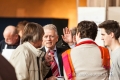 Fritz Kuhn, Stuttgarts OberbÃ¼rgermeister zu Gast in der Vesperkirche, 14.02.2013. Im GesprÃ¤ch mit Diakoniepfarrerin Karin Ott.
