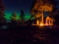 Nordlicht und Sternschnuppe Ende August