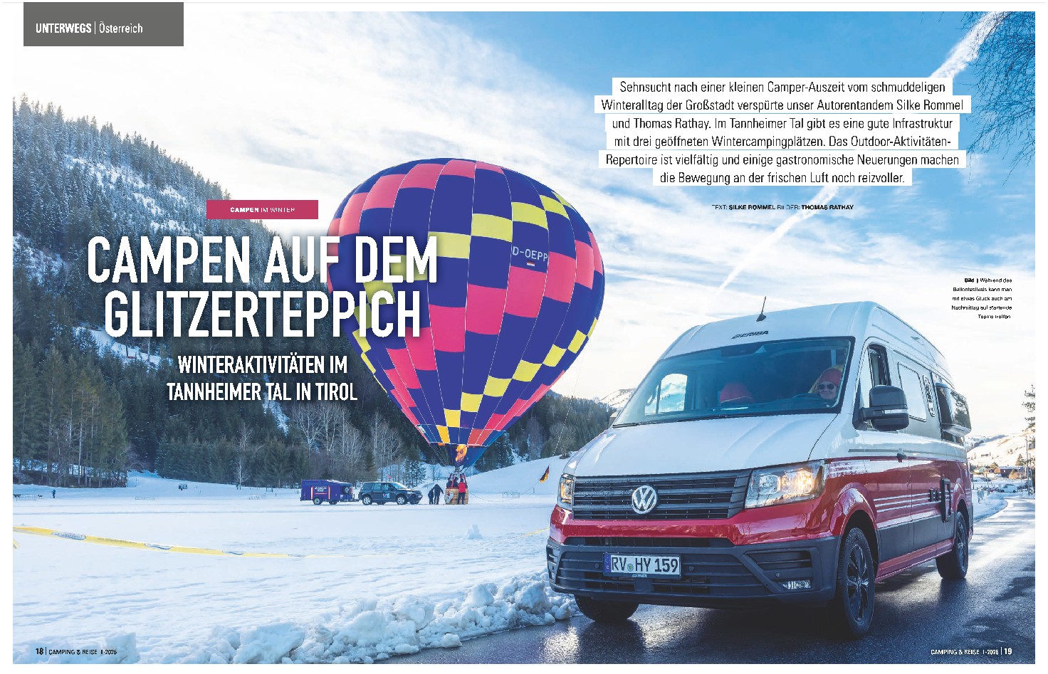 Camping und Reisen Magazin - Winterziel Tannheimer Tal