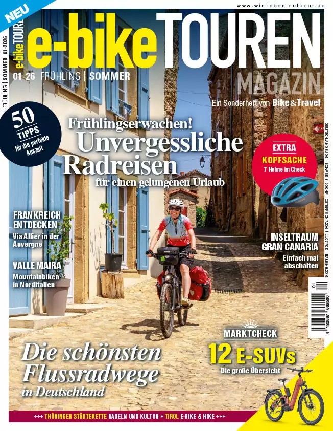 Titelbild des e-Bike Magazin 1-2026